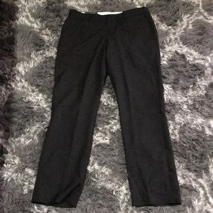 Black Pinstripe Slacks